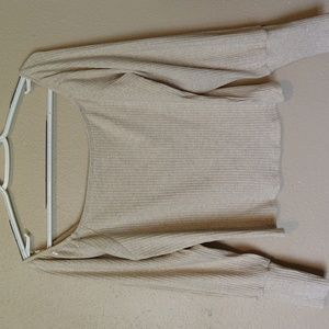 Ginger G Long Sleeve Square Neckline Top